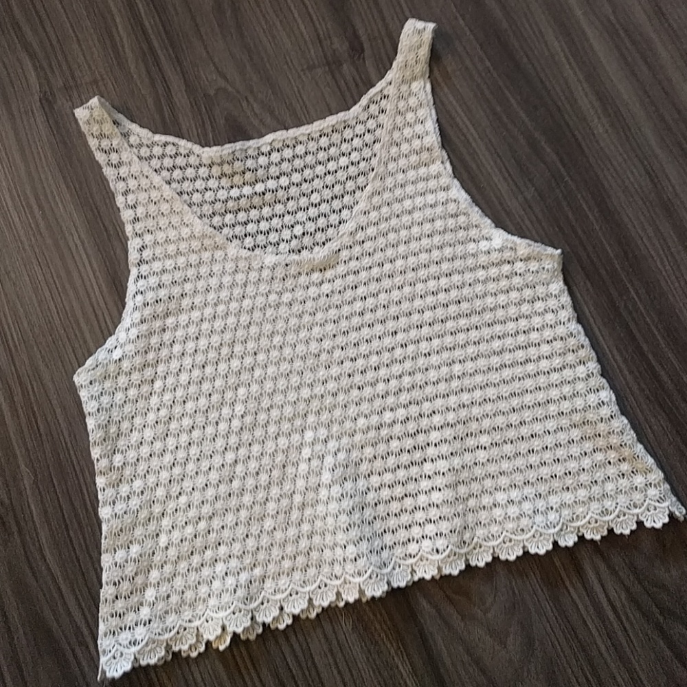 Crocheted crop top